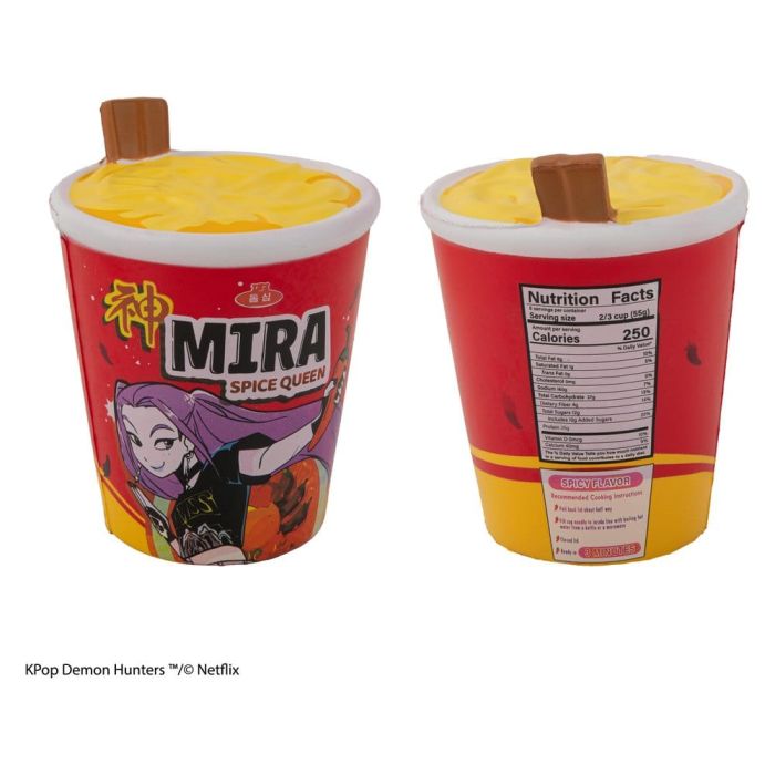 KPop Demon Hunters Squishy Anti Stress Figure Mira Spice Queen Noodles