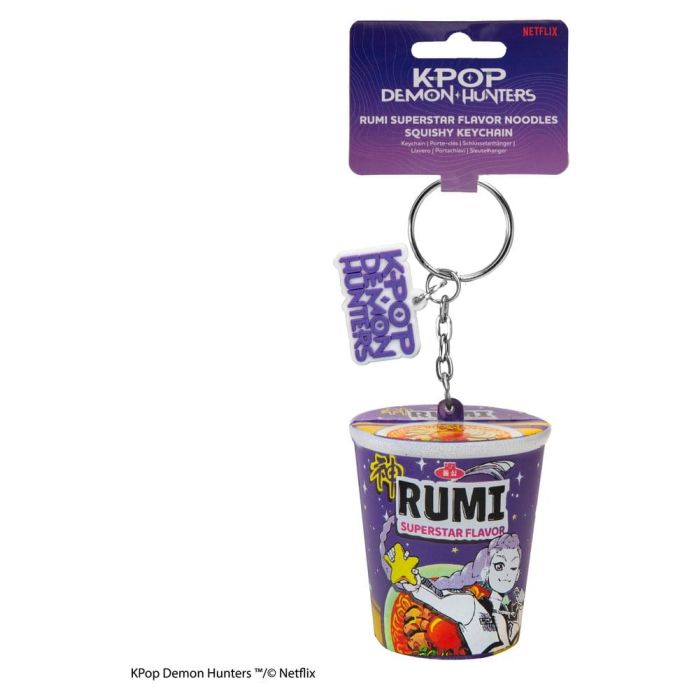 KPop Demon Hunters Squishy Keychain Rumi Superstar Flavor Noodles