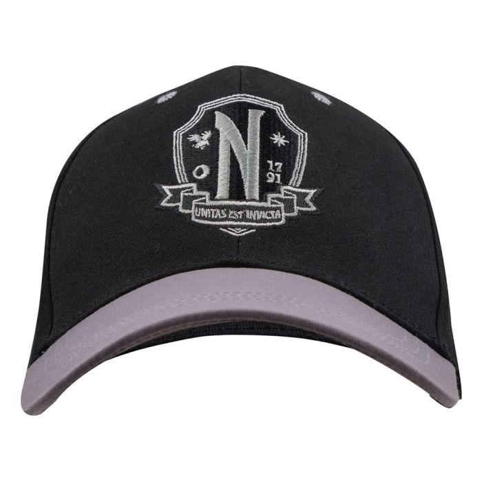 Wednesday Curved Bill Cap Nevermore Academy Black