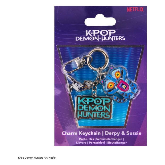 KPop Demon Hunters Charm Keyring Derpy & Sussie
