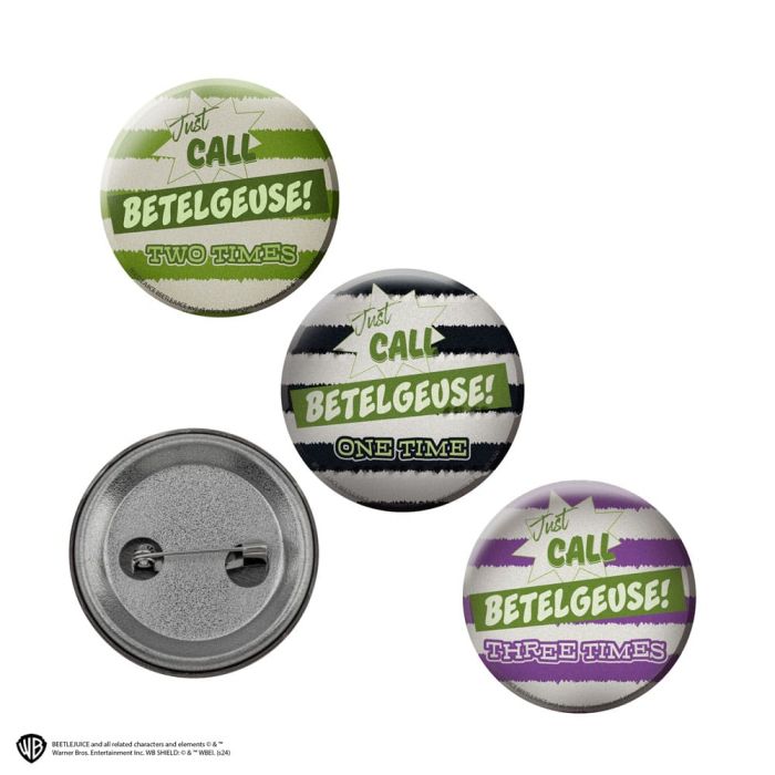Beetlejuice Pin Badges 6-Pack 