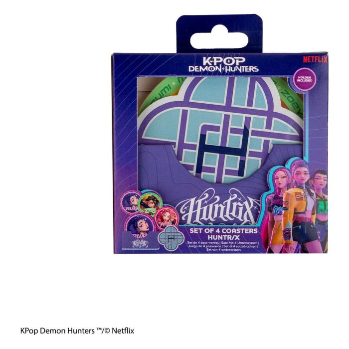 KPop Demon Hunters Set of 4 Coasters HUNTR/X