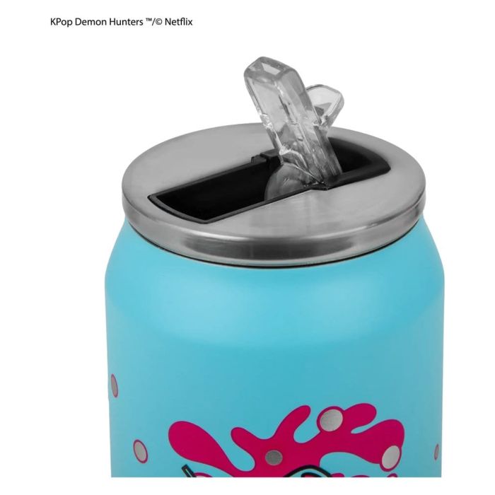 KPop Demon Hunters Thermal Straw Mug Soda Pop Can