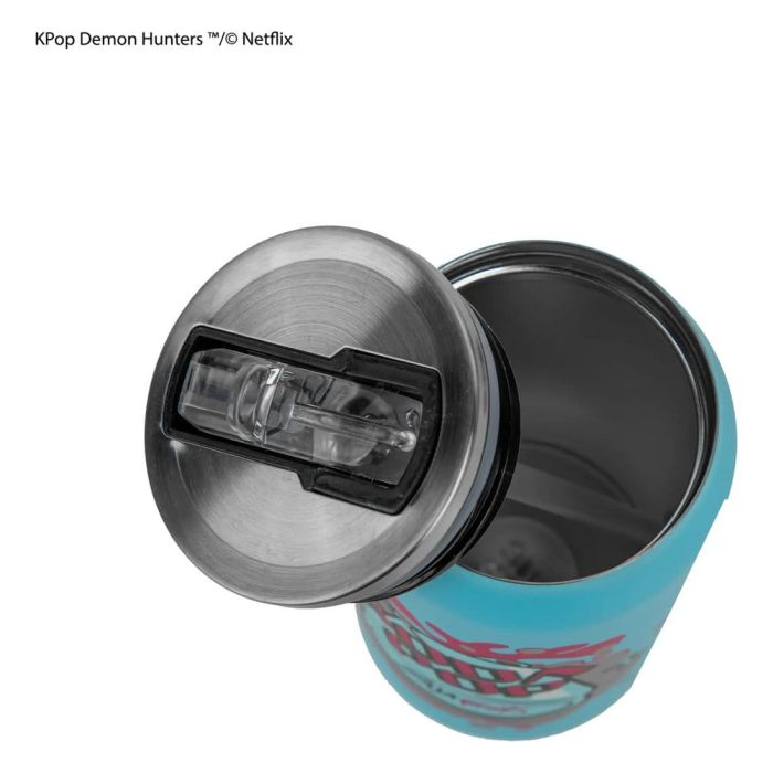 KPop Demon Hunters Thermal Straw Mug Soda Pop Can