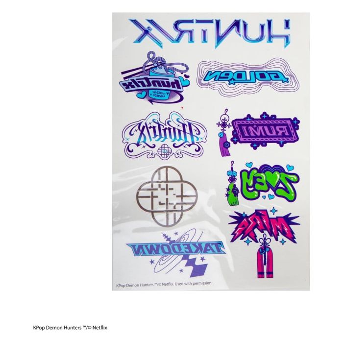 KPop Demon Hunters Tattoo Stickers KPop Demon Hunters