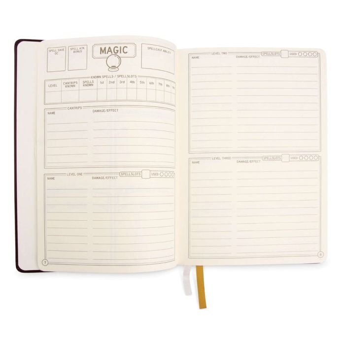 Dungeons & Dragons RPG Journal 5e Blue