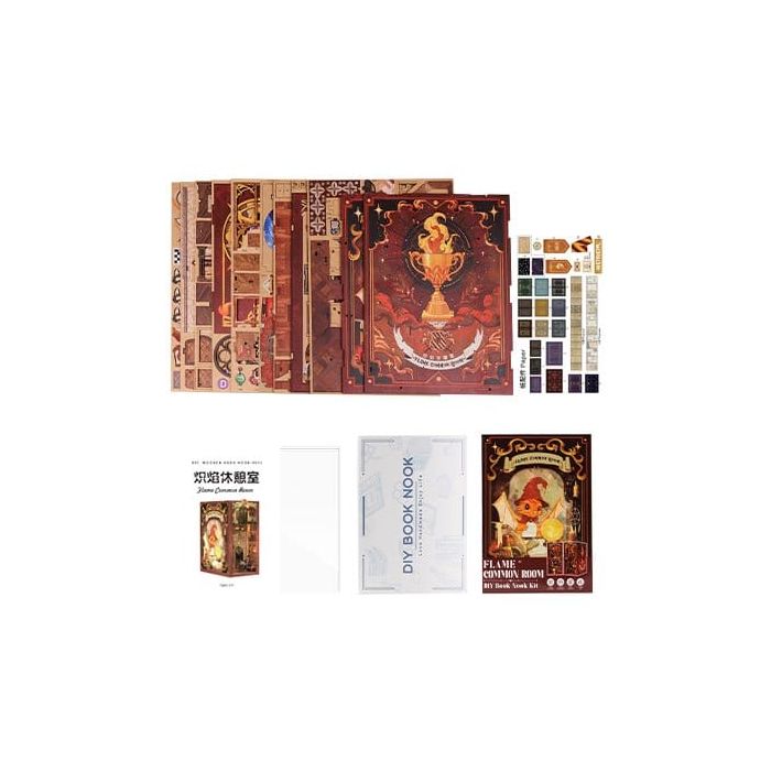 Book Nook Flame Common Room 23 x 11 cm