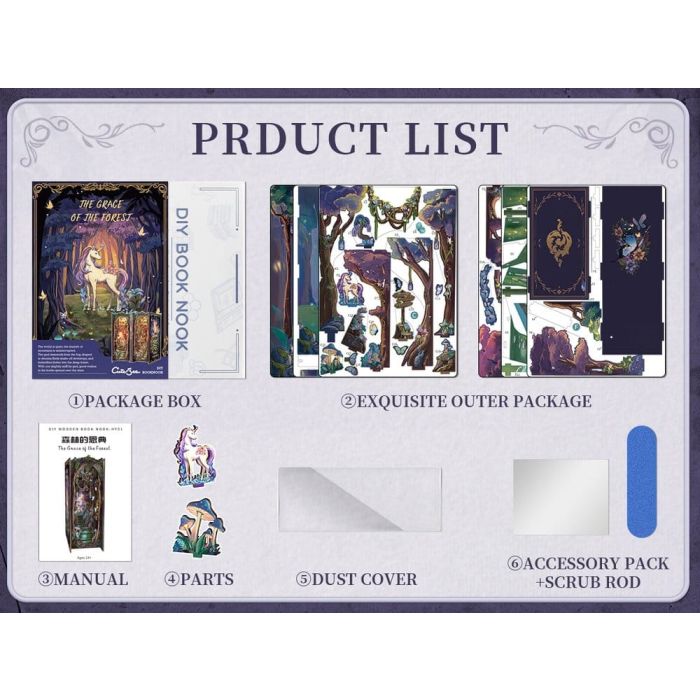 Book Nook The Grace of Forest 22 x 8 cm