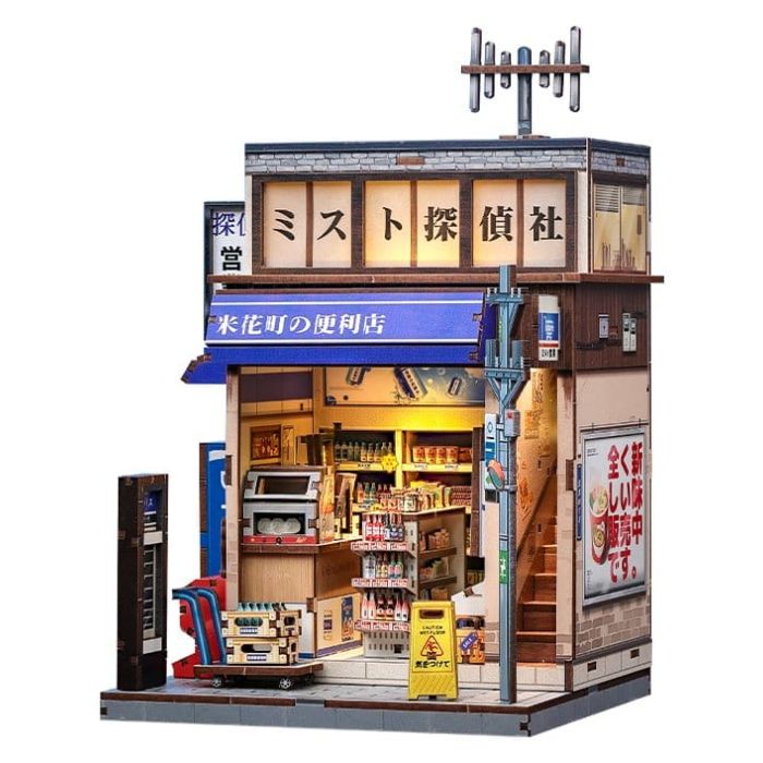 Miniature House Model Kit Beika-cho Convenience Store 22 x 15 cm