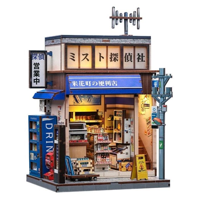 Miniature House Model Kit Beika-cho Convenience Store 22 x 15 cm