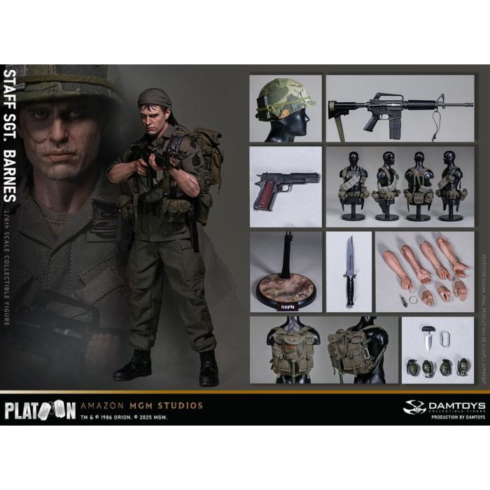 Platoon Action Figure 1/6 Staff Sergeant Barnes 30 cm