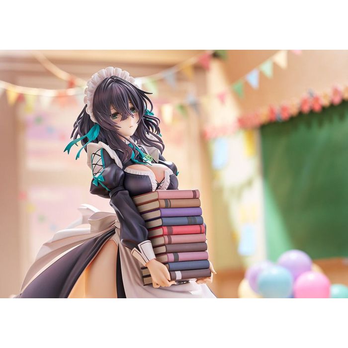 Original Illustration PVC Statue 1/6 Maid Maison Hanikami Kanojo Hikage Chigami Illustration by Piromizu 28 cm    