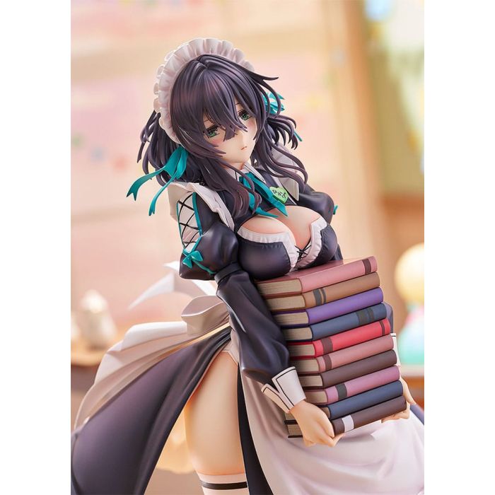 Original Illustration PVC Statue 1/6 Maid Maison Hanikami Kanojo Hikage Chigami Illustration by Piromizu 28 cm    