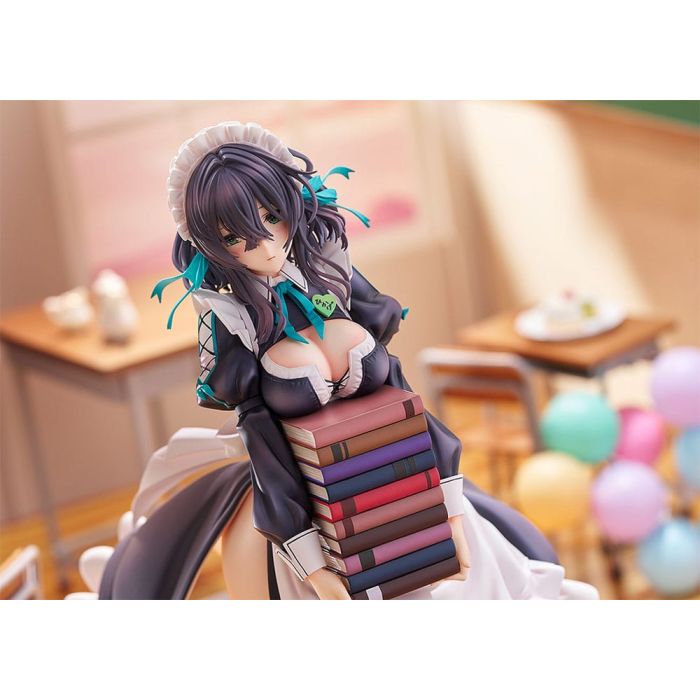 Original Illustration PVC Statue 1/6 Maid Maison Hanikami Kanojo Hikage Chigami Illustration by Piromizu 28 cm    
