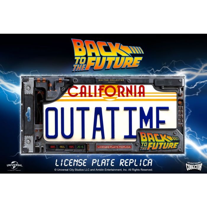 Back To The Future - License plate / kentekenplaat
