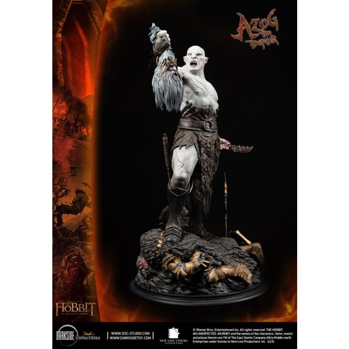 The Hobbit QS Series Statue 1/4 Azog The Defiler John Howe Signature Edition Edition 68 cm