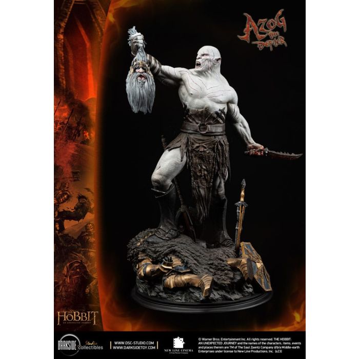 The Hobbit QS Series Statue 1/4 Azog The Defiler John Howe Signature Edition Edition 68 cm