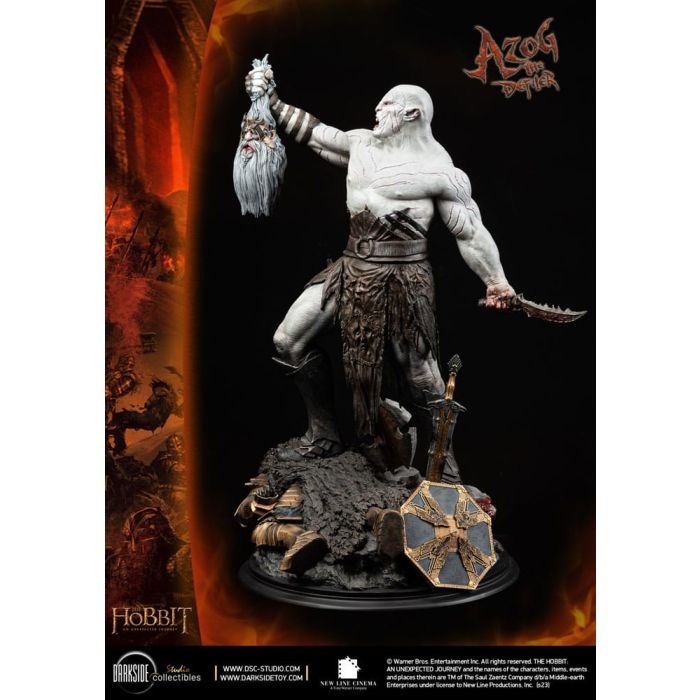 The Hobbit QS Series Statue 1/4 Azog The Defiler John Howe Signature Edition Edition 68 cm