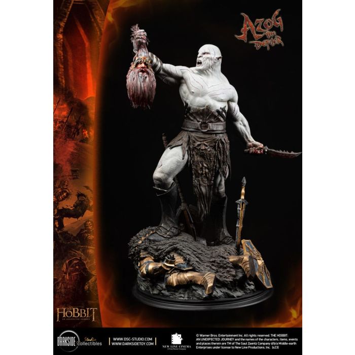 The Hobbit QS Series Statue 1/4 Azog The Defiler John Howe Signature Edition Edition 68 cm