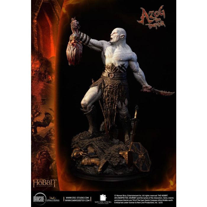 The Hobbit QS Series Statue 1/4 Azog The Defiler John Howe Signature Edition Edition 68 cm