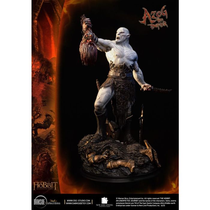 The Hobbit QS Series Statue 1/4 Azog The Defiler John Howe Signature Edition Edition 68 cm