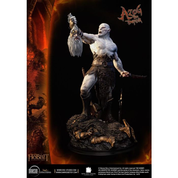 The Hobbit QS Series Statue 1/4 Azog The Defiler John Howe Signature Edition Edition 68 cm