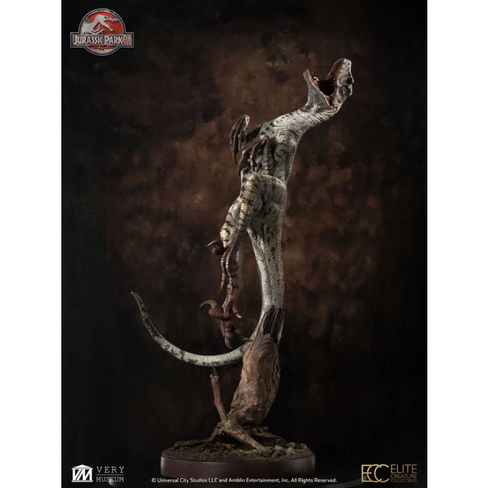 Jurassic Park III Maquette 1/4 Female Velociraptor White Queen 103 cm