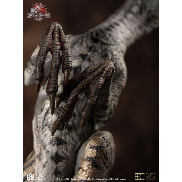Jurassic Park III Maquette 1/4 Female Velociraptor White Queen 103 cm