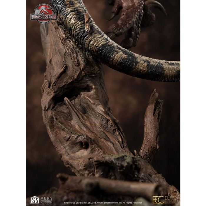 Jurassic Park III Maquette 1/4 Female Velociraptor White Queen 103 cm