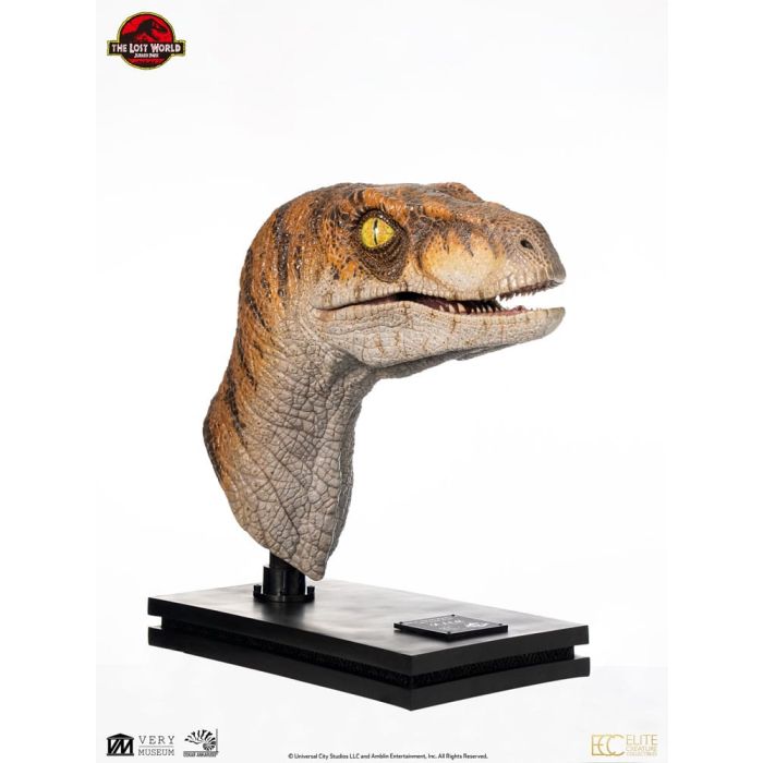 Jurassic Park Life-Size Bust Male Velociraptor 75 cm  