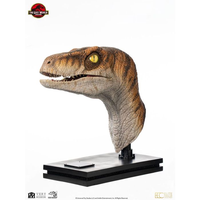 Jurassic Park Life-Size Bust Male Velociraptor 75 cm  