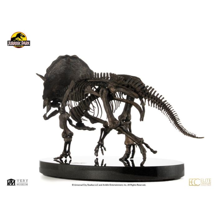 Jurassic World ECC Elite Creature Line Statue 1/12 Triceratops Fossil Skeleton Bronze 33 cm 