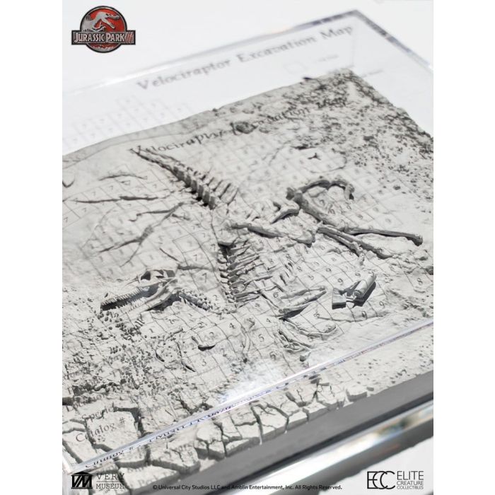Jurassic Park III Excavation Map Velociraptor 27 cm
