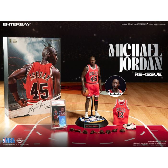 NBA Collection Real Masterpiece Actionfigur 1/6 Michael Jordan I'm Back Edition Limited 30 cm