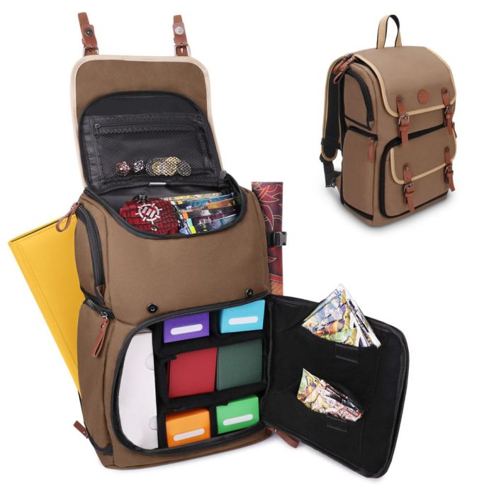 Enhance TCG Series Trading Card Backpack Designer Edition Tan