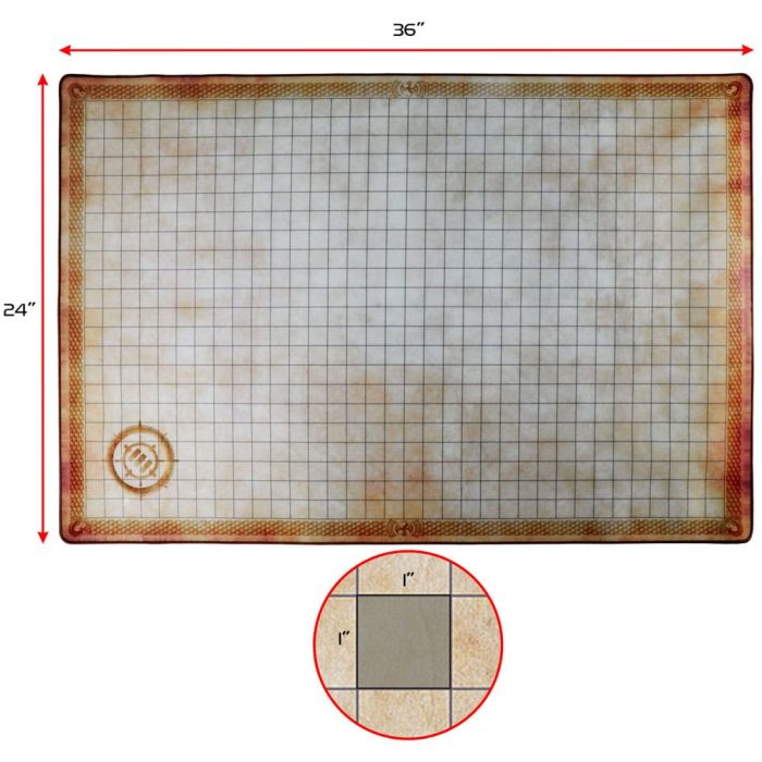 Enhance RPG Series Grid Mat Deluxe Edition DnD Map