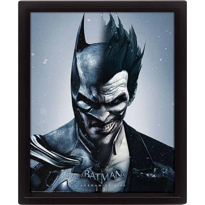 Batman Arkham Origins Framed 3D Effect Poster Pack Batman vs. Joker 26 x 20 cm (3)