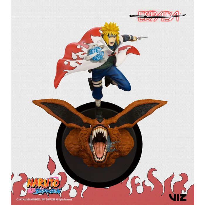 Naruto Shippuden PVC Statue 1/8 Minato Namikaze Vs Nine Tailed Fox 41 cm