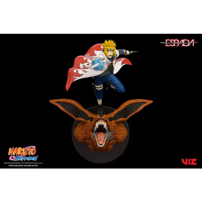 Naruto Shippuden PVC Statue 1/8 Minato Namikaze Vs Nine Tailed Fox 41 cm