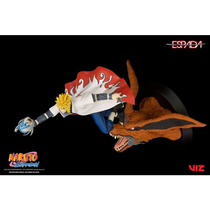 Naruto Shippuden PVC Statue 1/8 Minato Namikaze Vs Nine Tailed Fox 41 cm