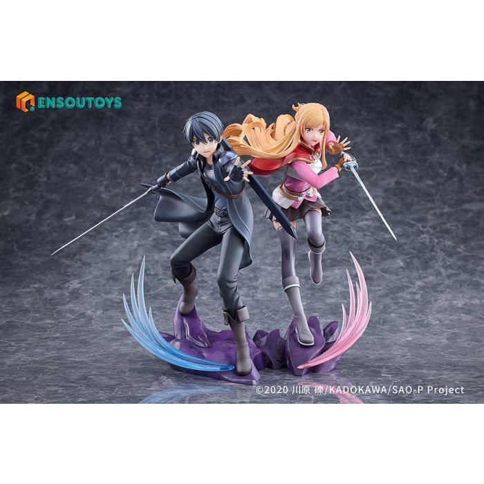 Sword Art Online Statue 1/7 Progressive Scherzo of Deep Night Kirito & Asuna Set 