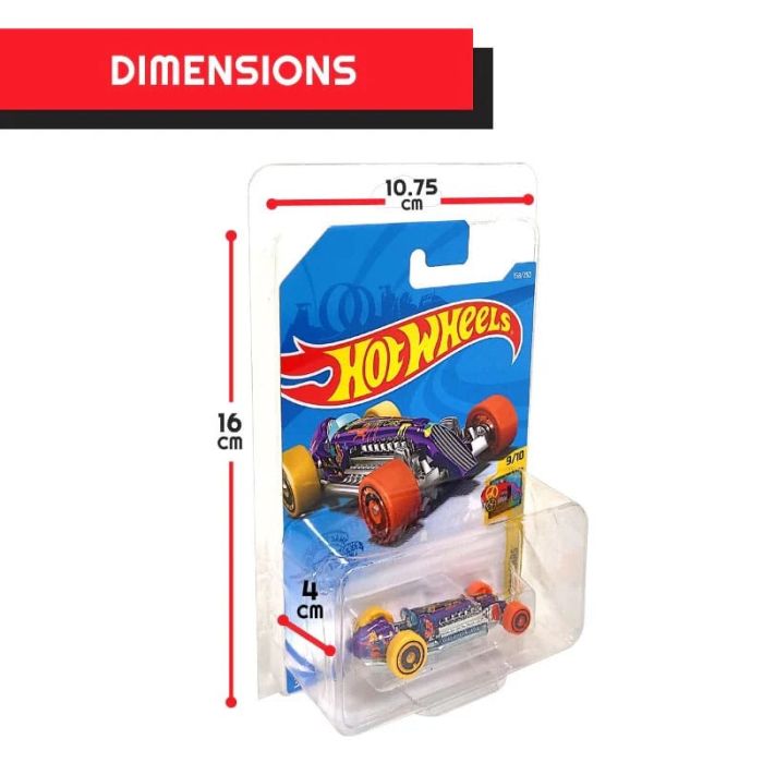 Hot Wheels Blisters 36-Pack for Long Card Mainline 
