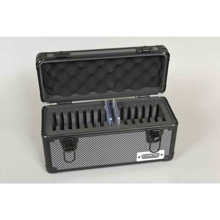 Evoretro Trading Card Storage Box for 15 Slabs Gray 33.9 x 13.4 cm