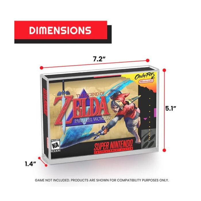 Acrylic Case 2-Pack for SNES/N64 