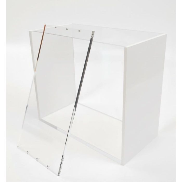 Evoretro Magnetic Acrylic Display Case for ETB with Colored Sides - White