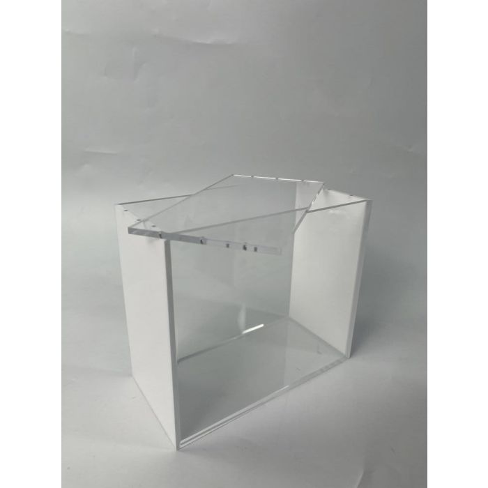 Evoretro Magnetic Acrylic Display Case for ETB with Colored Sides - White