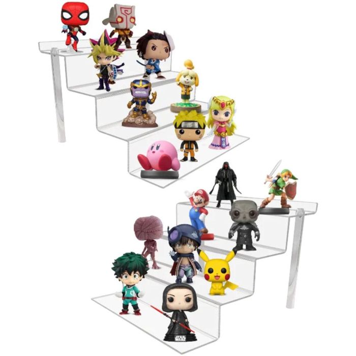 Evoretro Acrylic Shelf Riser 2-Pack RS6