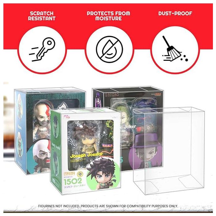 PET Protectors 10-Pack for Nendoroid Action Figures