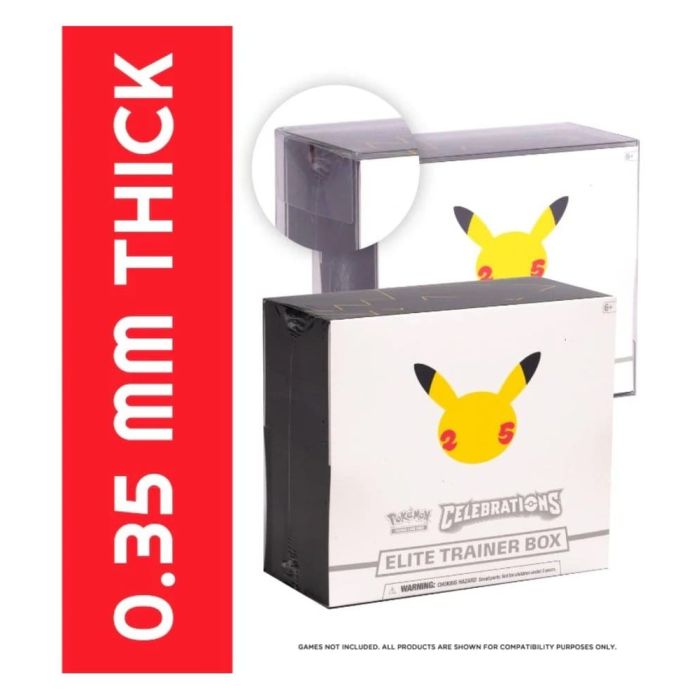Evoretro PET Display Case Protector for Pokémon ETB (1-Pack)