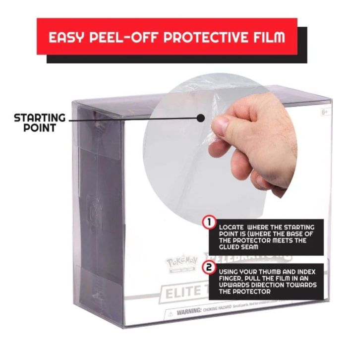 Evoretro PET Display Case Protector for Pokémon ETB (1-Pack)